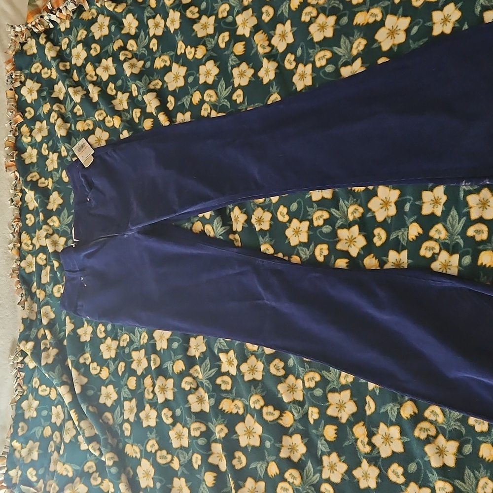 Pants Junior’s 7 Navy Stretch Corduroy Flare NWT